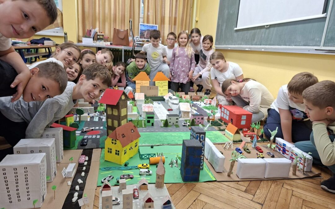 Naš mali grad – makete ulice 3.b razreda