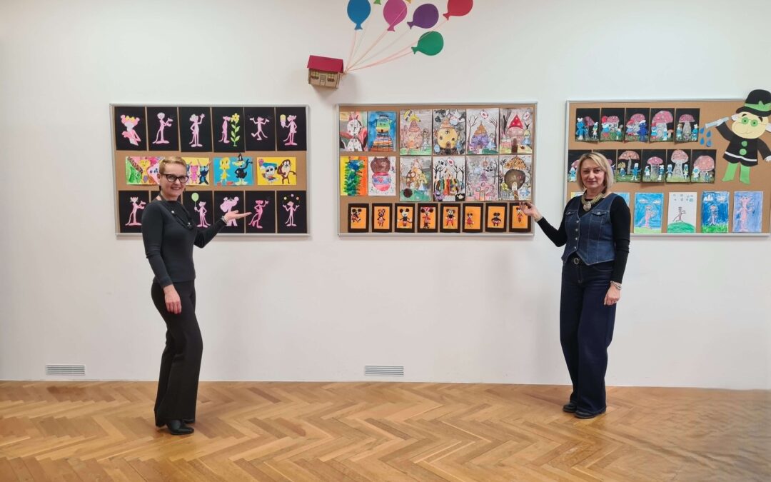 Izložba 2. razreda u Knjižnici Dubrava