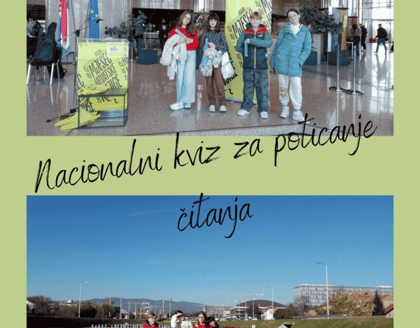 Završna svečanost Nacionalnog kviza za poticanje čitanja 2025. u Nacionalnoj i sveučilišnoj knjižnici