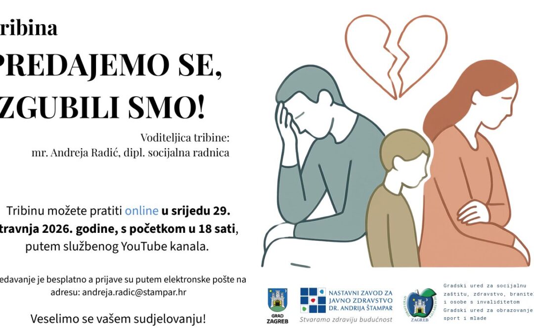 Tribina za roditelje: “Predajemo se, izgubili smo!”