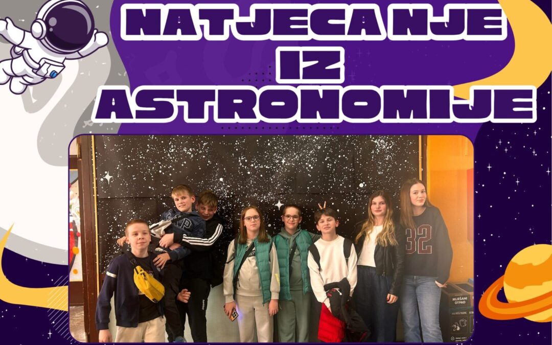 Županijsko natjecanje iz Astronomije i poziv na Državno