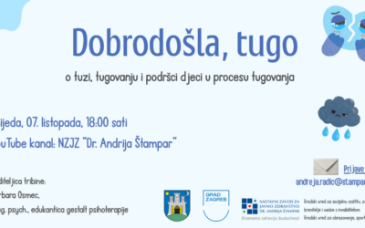 Tribina za roditelje “Dobrodošla, tugo!”
